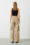 Versatile Beige Cargo Pants with Multiple Pockets