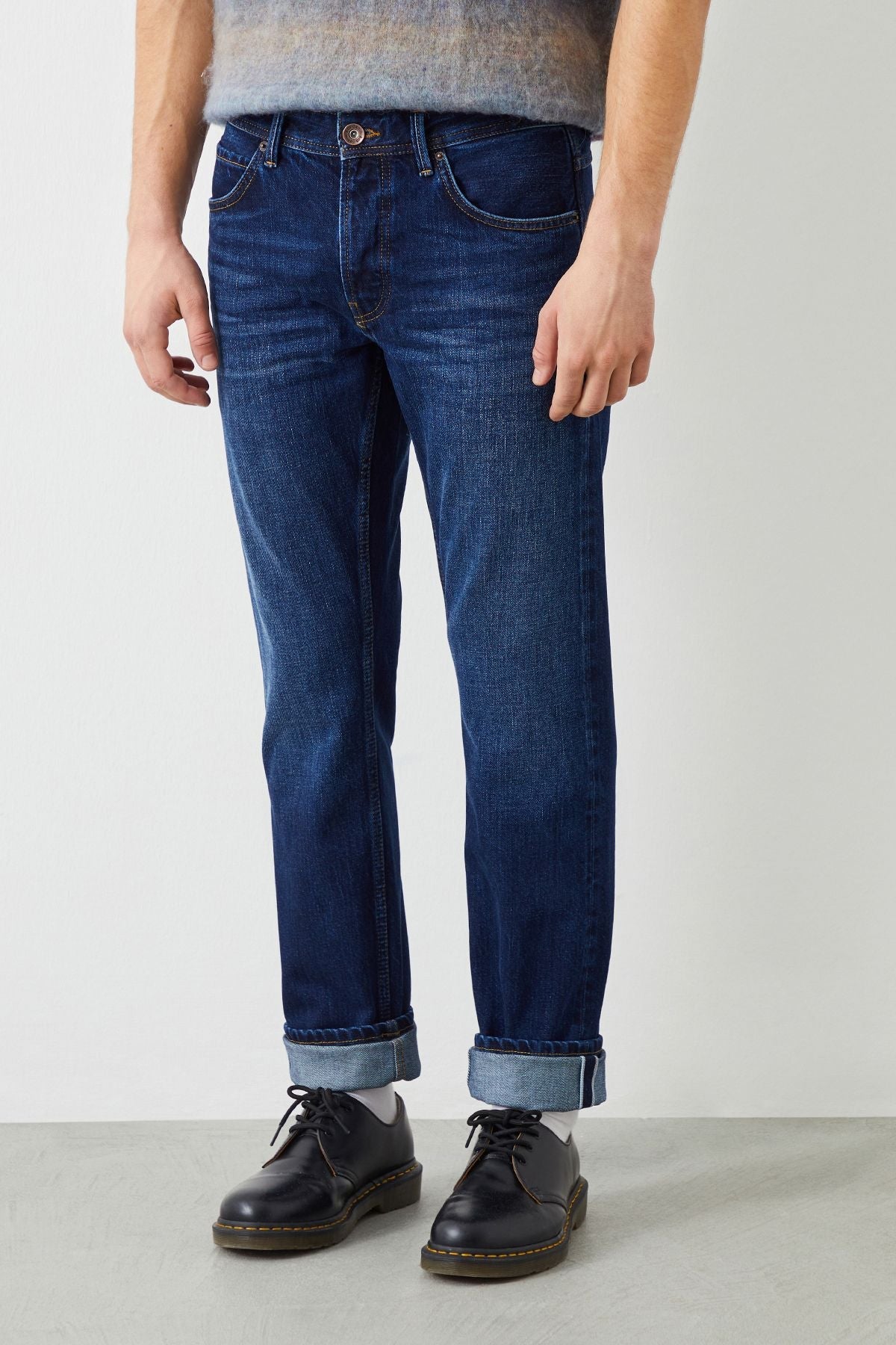  Ra Denim-Fere Regular Fit Vintage Wash Selvedge Men's Jeans-3