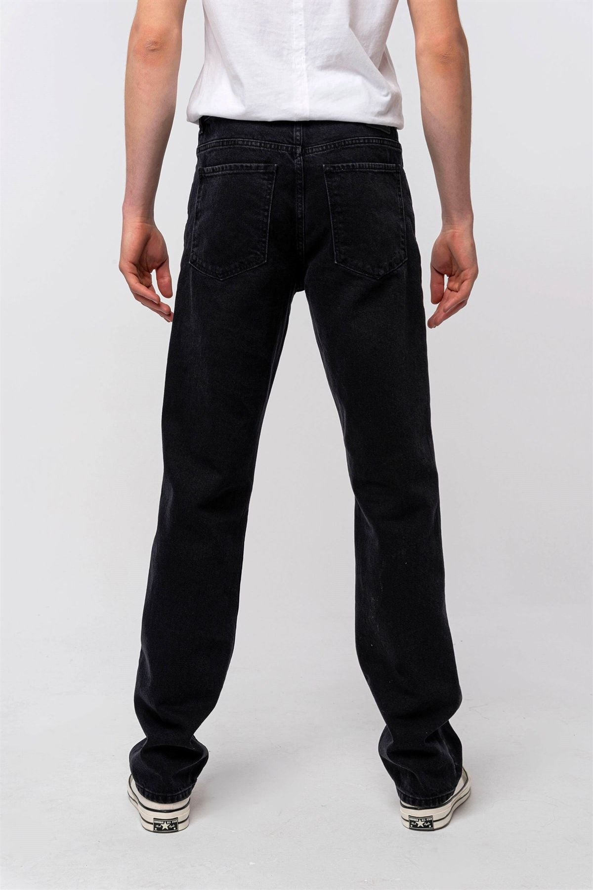  Ra Denim-Drej Loose Fit Black Men's Jeans-5