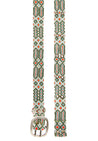 Adriana Handwoven Olive Belt by Smitten – Elegant and versatile with rich olive tones and intricate patterns